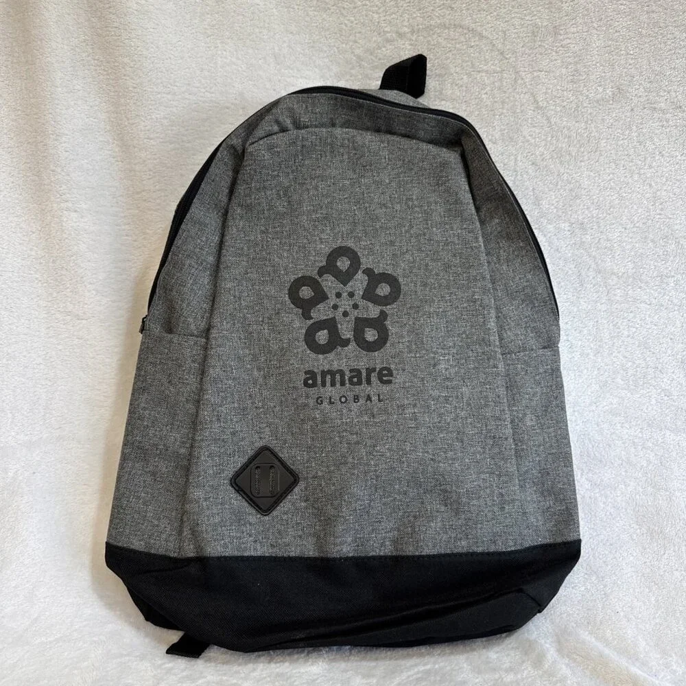 Amare Global Branded Backpack Bag Black‎ Gray
